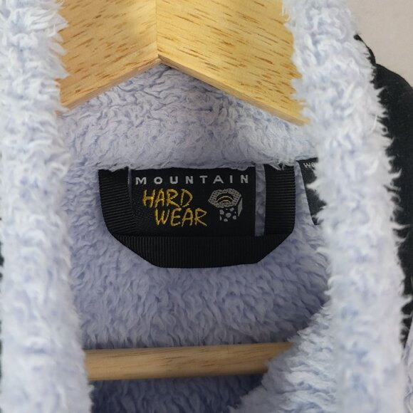 Mountain Hardwear Polartec Fleece Jacket Purple Medium Zip High Collar High Loft - Picture 9 of 11